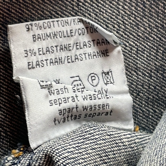 Vintage womens Boho faded ruffled jean pocket jacket EUC - Picture 13 of 13